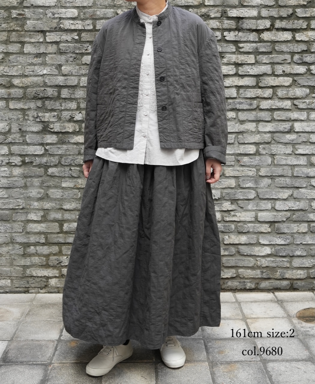 ●NMDS262139D(スカート) 60s STITCHED ORGANIC CAMBRIC GATHERED SKIRT WITH LINING