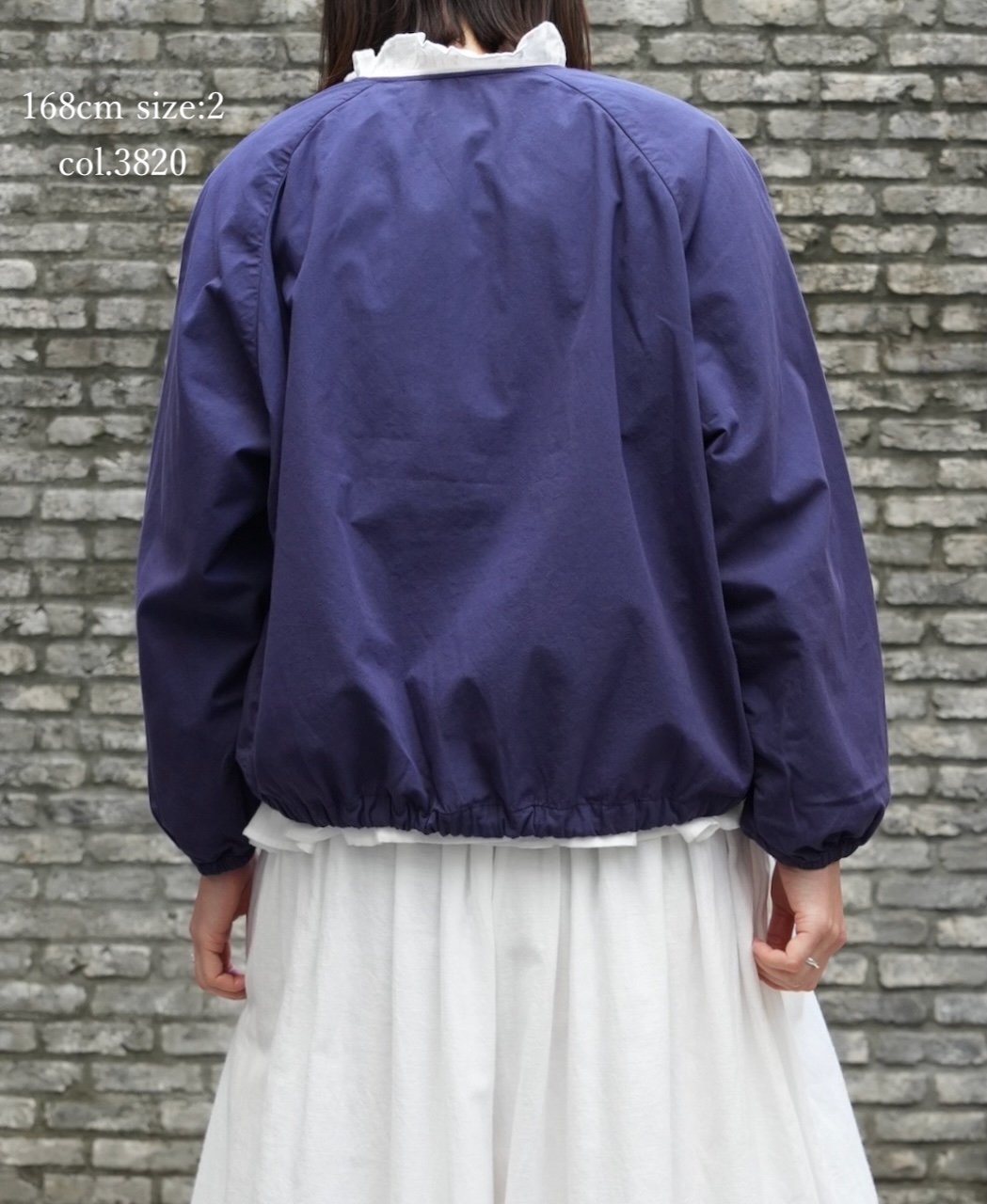●NMDS24633D(ジャケット) 40s ORGANIC POPLIN(OVERDYE) RAGLAN STRING JACKET
