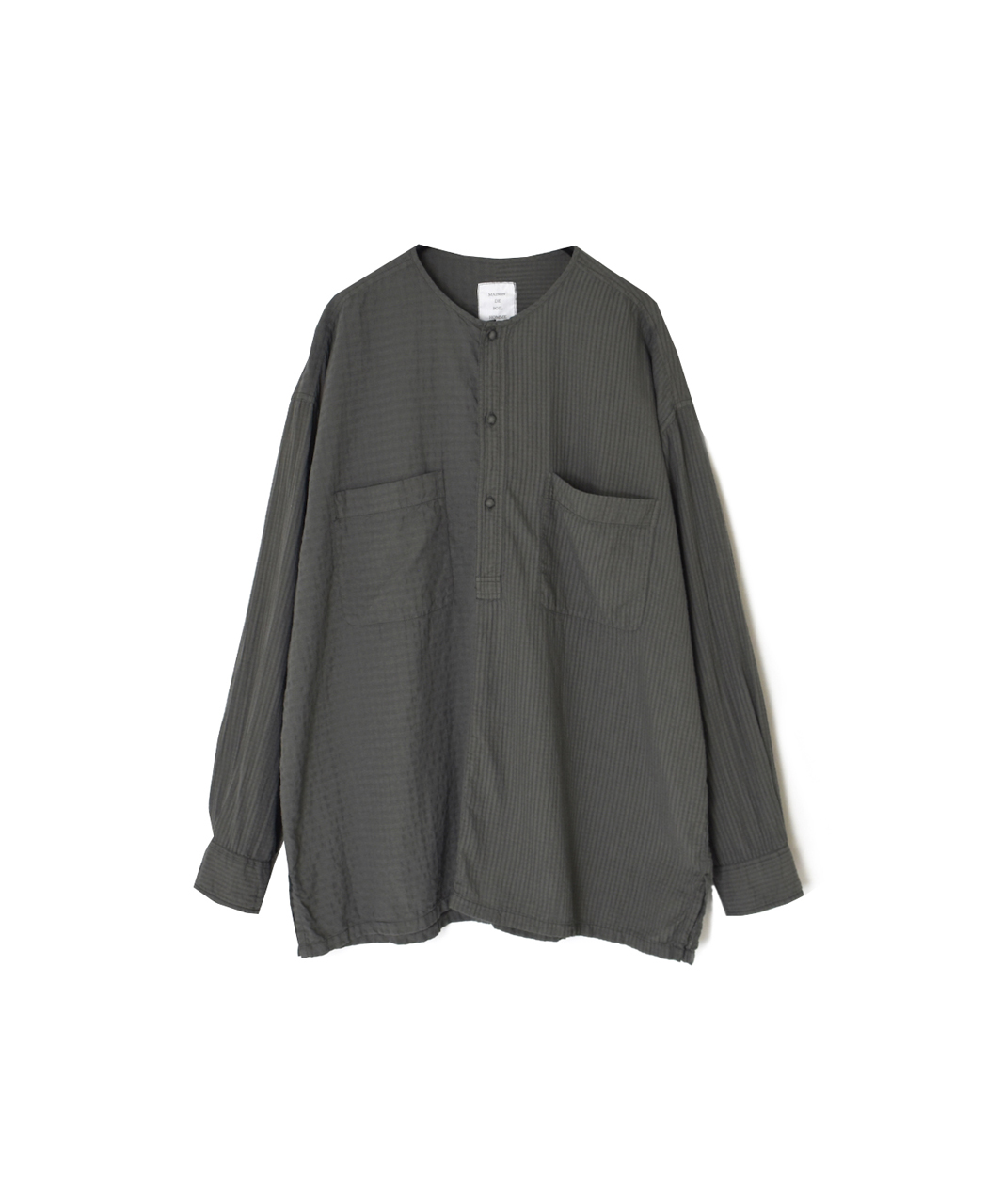 ●MDSH2601BD(シャツ) 80s ORGANIC COTTON(BIG CHECK×SMALL CHECK)OVERDYE(BALL BUTTON) PULLOVER SHIRT