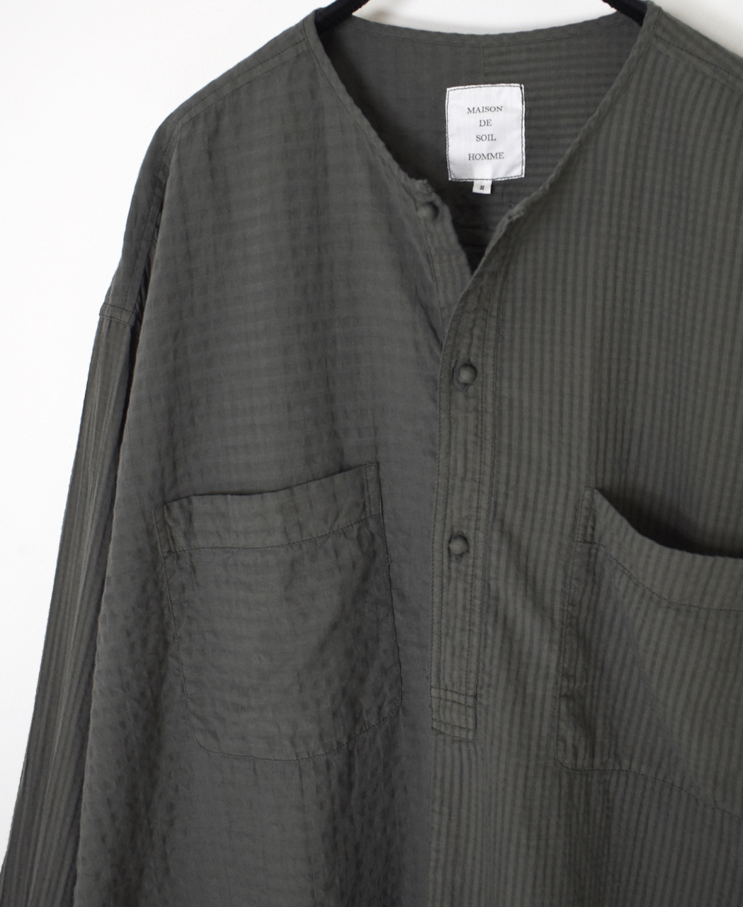 ●MDSH2601BD(シャツ) 80s ORGANIC COTTON(BIG CHECK×SMALL CHECK)OVERDYE(BALL BUTTON) PULLOVER SHIRT