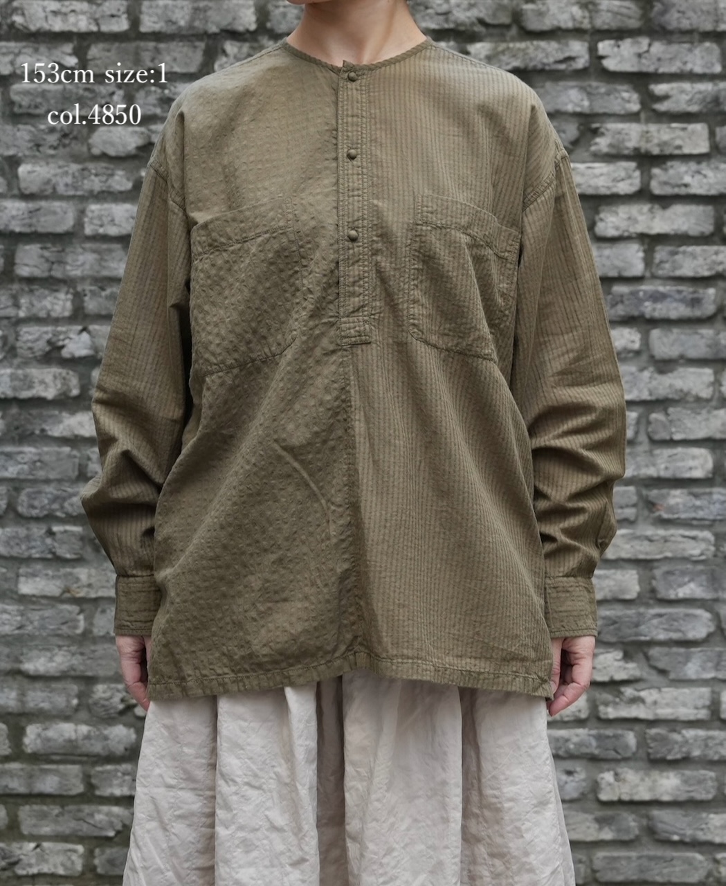 ●MDSH2601BD(シャツ) 80s ORGANIC COTTON(BIG CHECK×SMALL CHECK)OVERDYE(BALL BUTTON) PULLOVER SHIRT