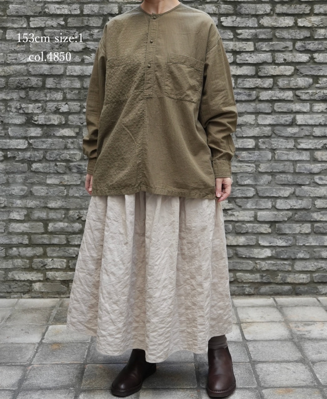 ●MDSH2601BD(シャツ) 80s ORGANIC COTTON(BIG CHECK×SMALL CHECK)OVERDYE(BALL BUTTON) PULLOVER SHIRT