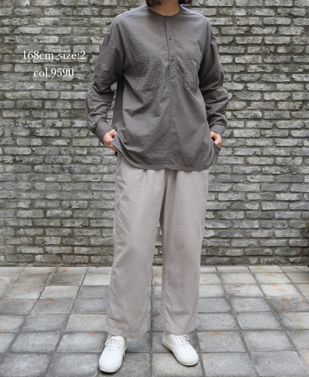 ●MDSH2601BD(シャツ) 80s ORGANIC COTTON(BIG CHECK×SMALL CHECK)OVERDYE(BALL BUTTON) PULLOVER SHIRT