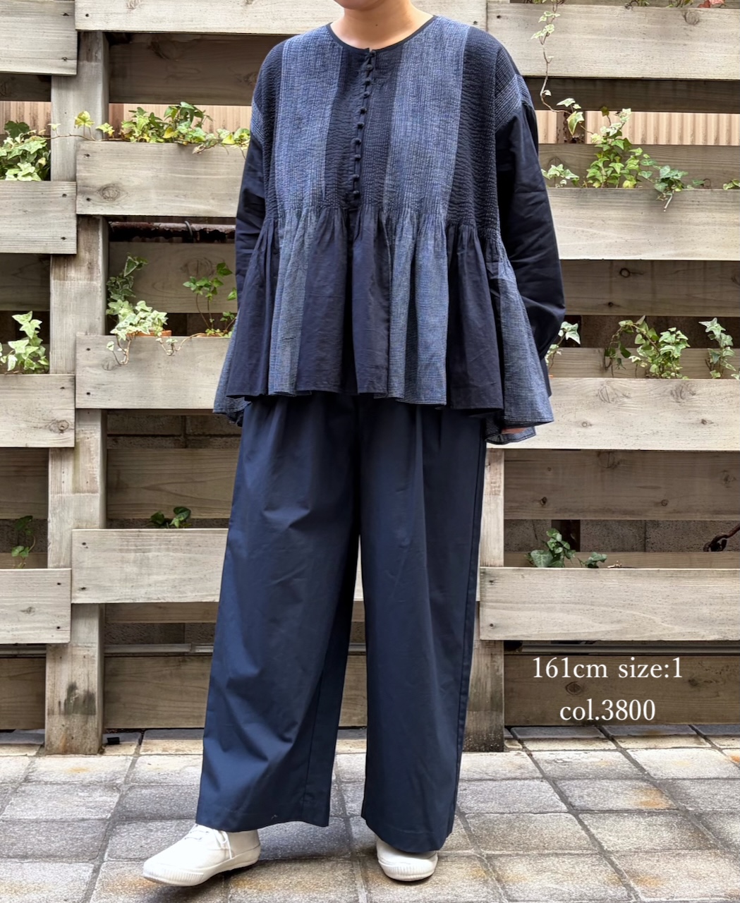 GNMDS2502CW(パンツ) COTTON DYED WEATHER 2TUCK WIDE EASY PANTS│