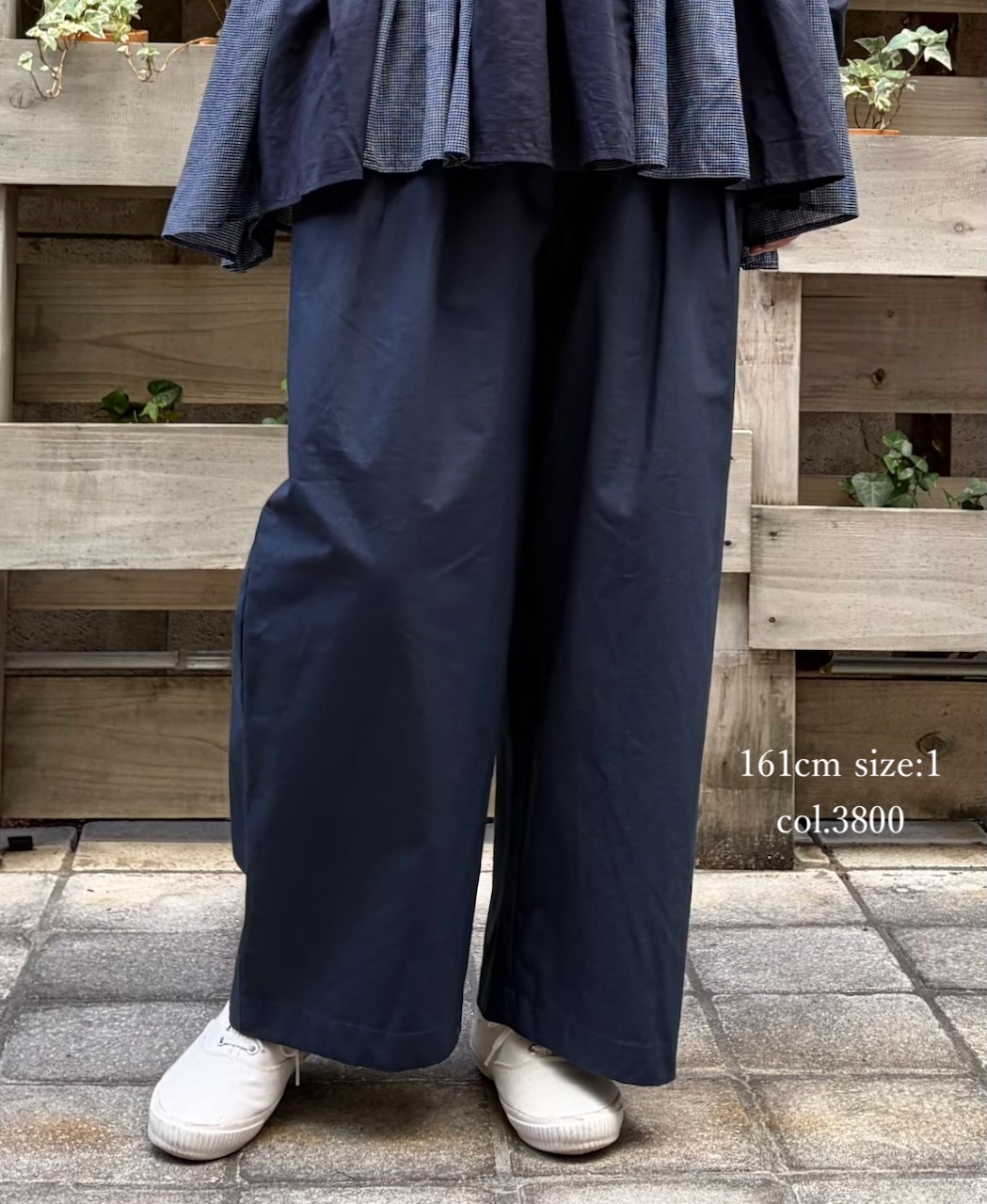 GNMDS2502CW(パンツ) COTTON DYED WEATHER 2TUCK WIDE EASY PANTS│