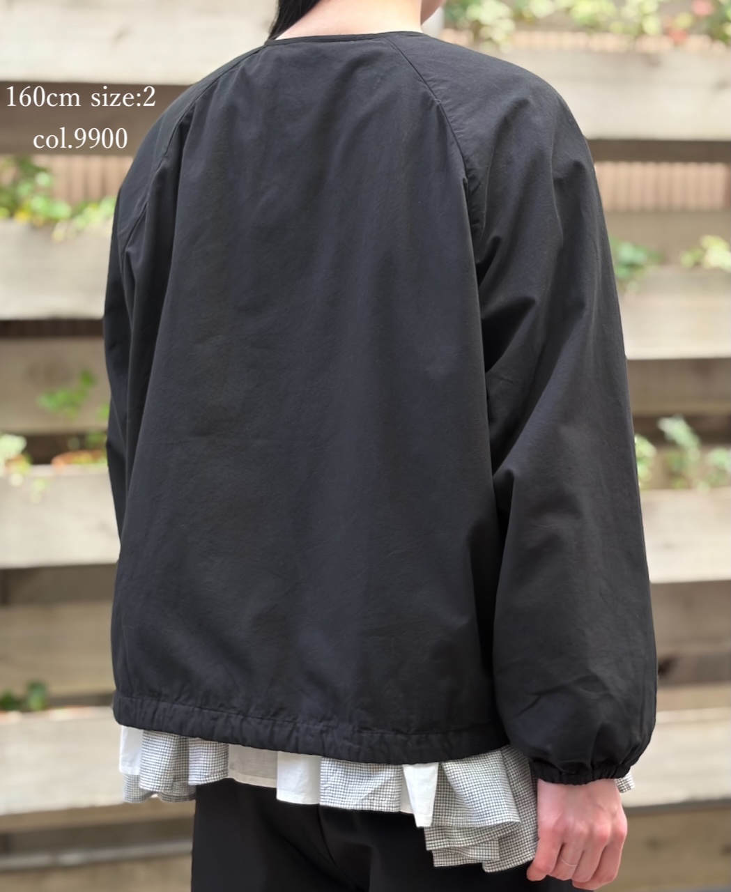 ●NMDS24633D(ジャケット) 40s ORGANIC POPLIN(OVERDYE) RAGLAN STRING JACKET