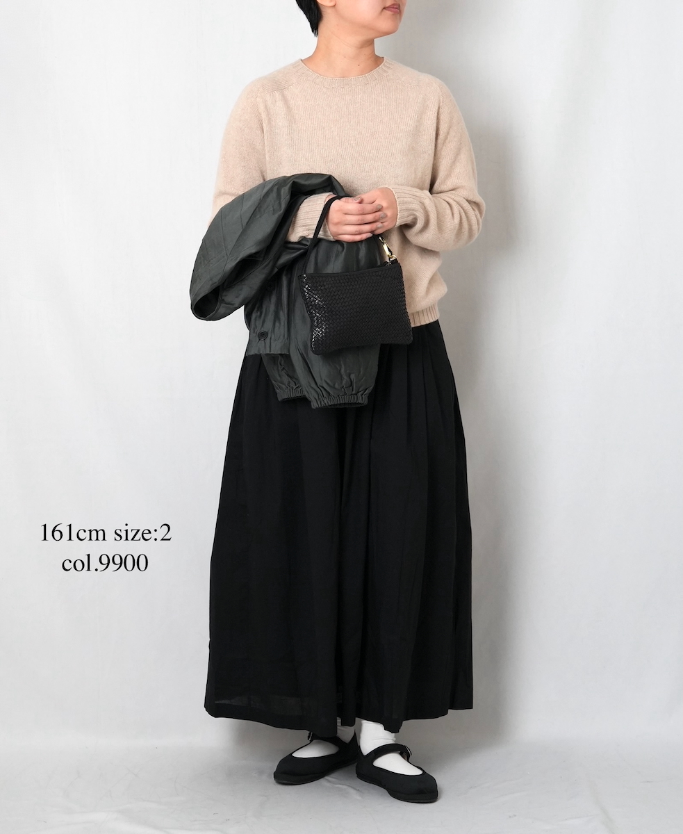 NSL25565(スカート) 60s CAMBRIC PLAIN GATHERED SKIRT