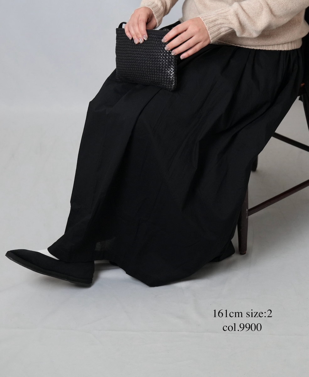 NSL25565(スカート) 60s CAMBRIC PLAIN GATHERED SKIRT