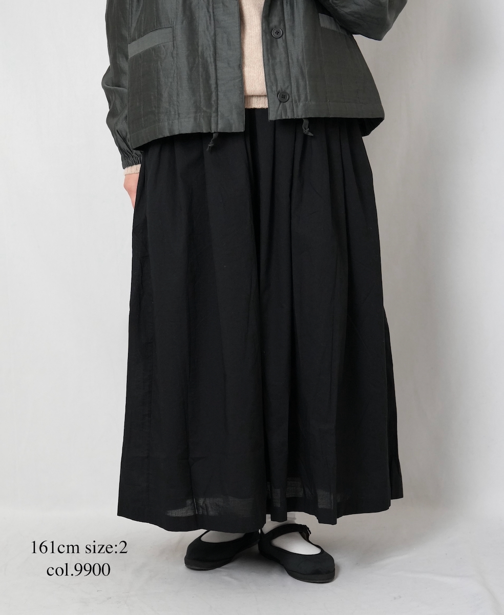 NSL25565(スカート) 60s CAMBRIC PLAIN GATHERED SKIRT