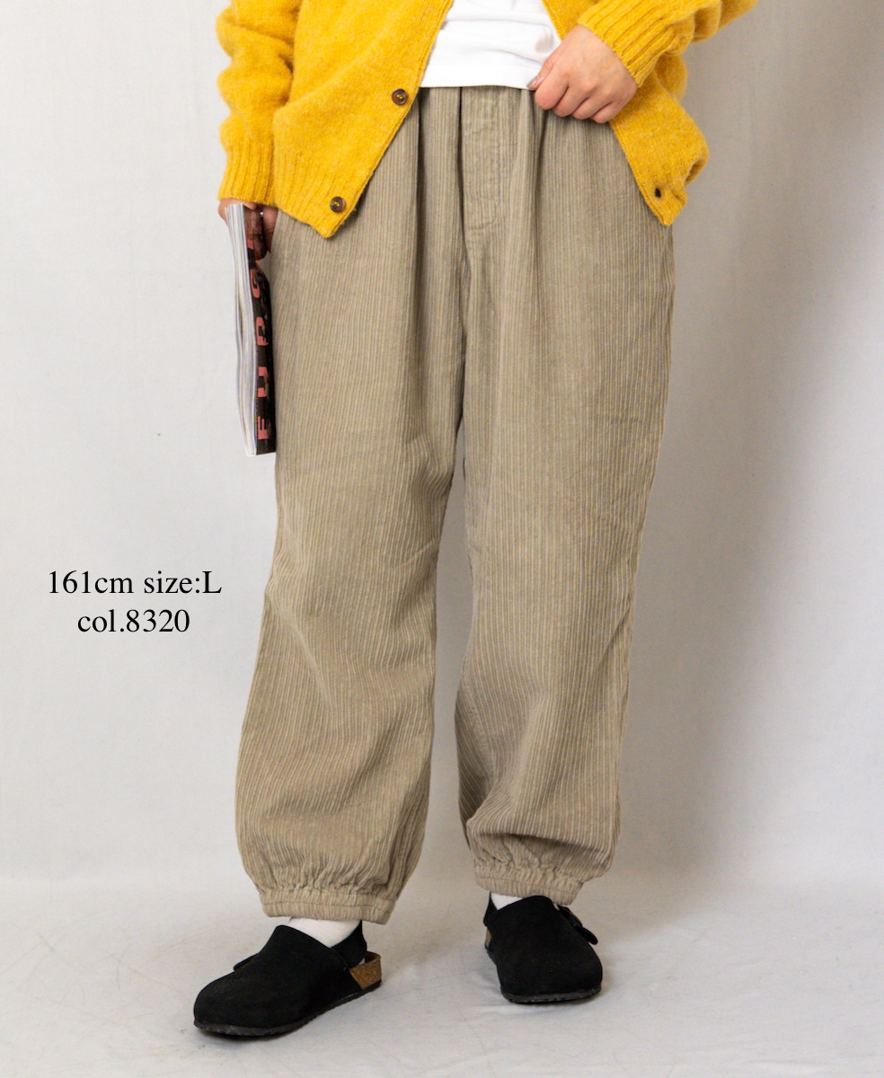 NVL2564D(パンツ)WIDE&NARROW WALE CORDUROY(OVERDYE) 60'S ORGANIC CAMBRIC EASY PANTS
