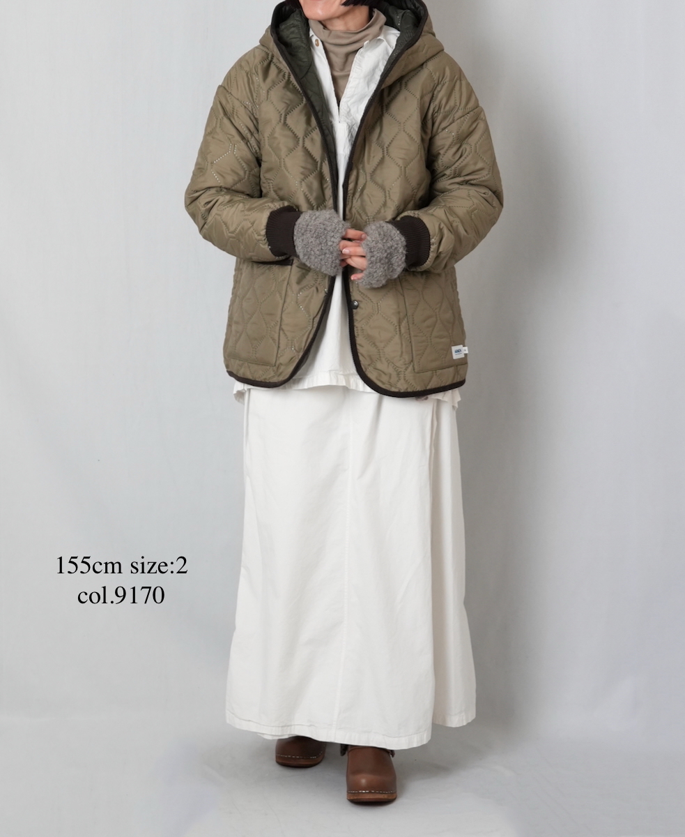 INAM2556PD(キュロット) 40s POPLIN OVER DYE WRAP CULOTTES WITH SEAM POCKET