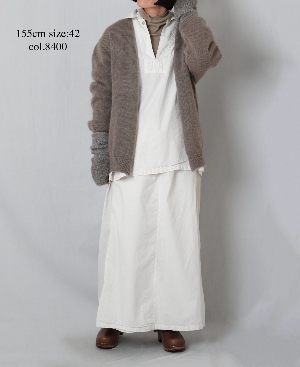 CHT2552(カーディガン) MOHAIR NO-BUTTON CARDIGAN