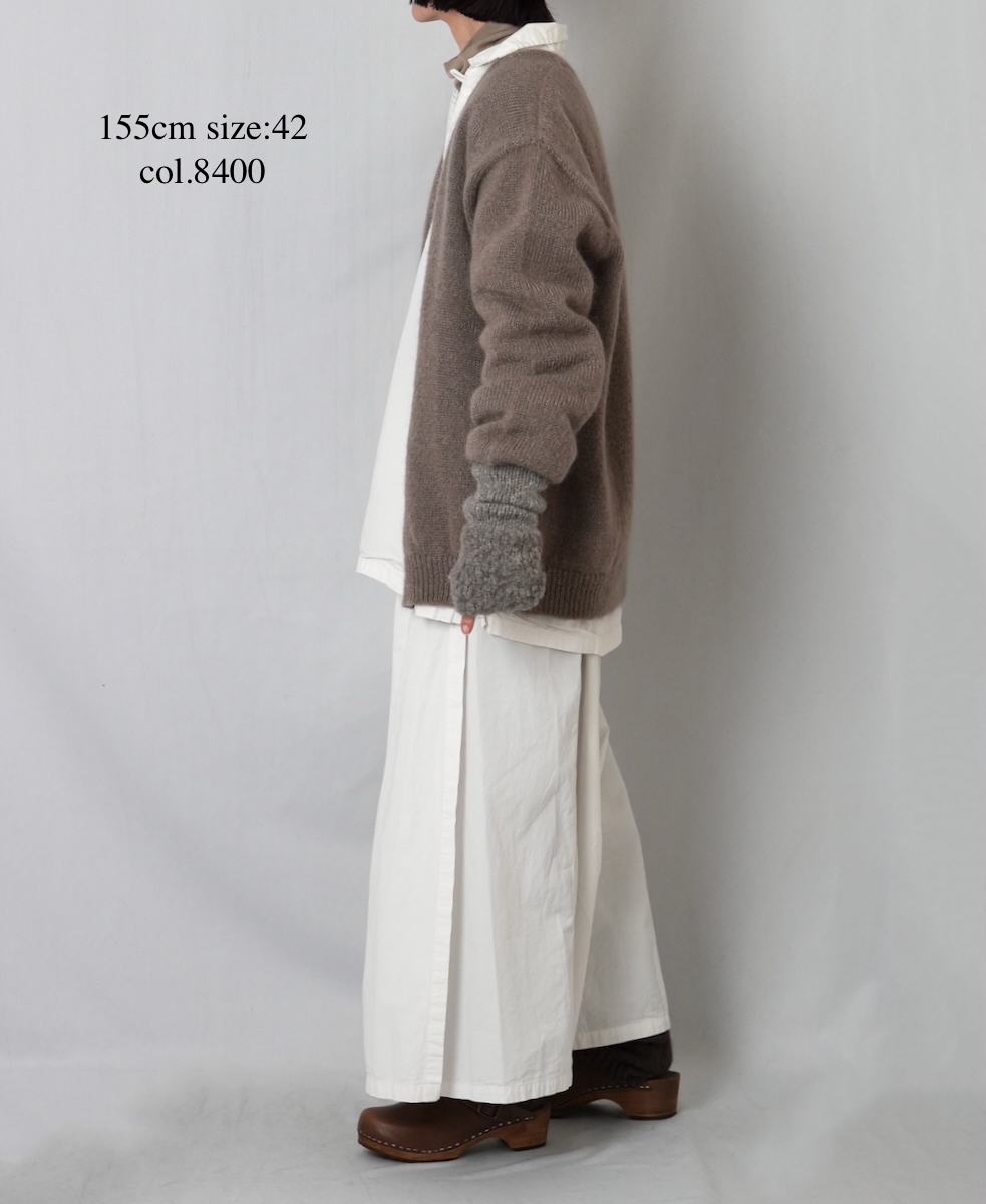 CHT2552(カーディガン) MOHAIR NO-BUTTON CARDIGAN