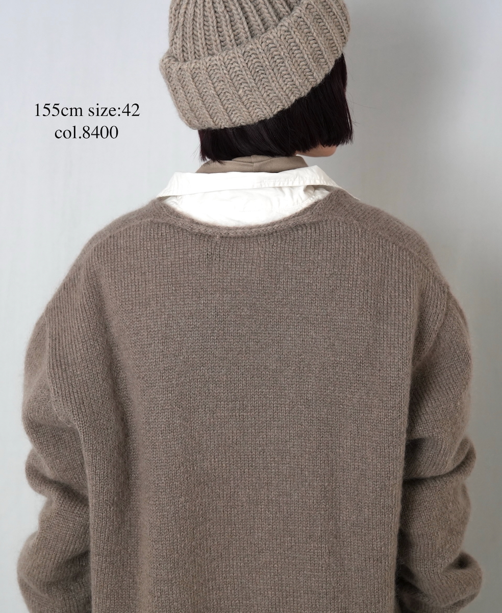 CHT2552(カーディガン) MOHAIR NO-BUTTON CARDIGAN