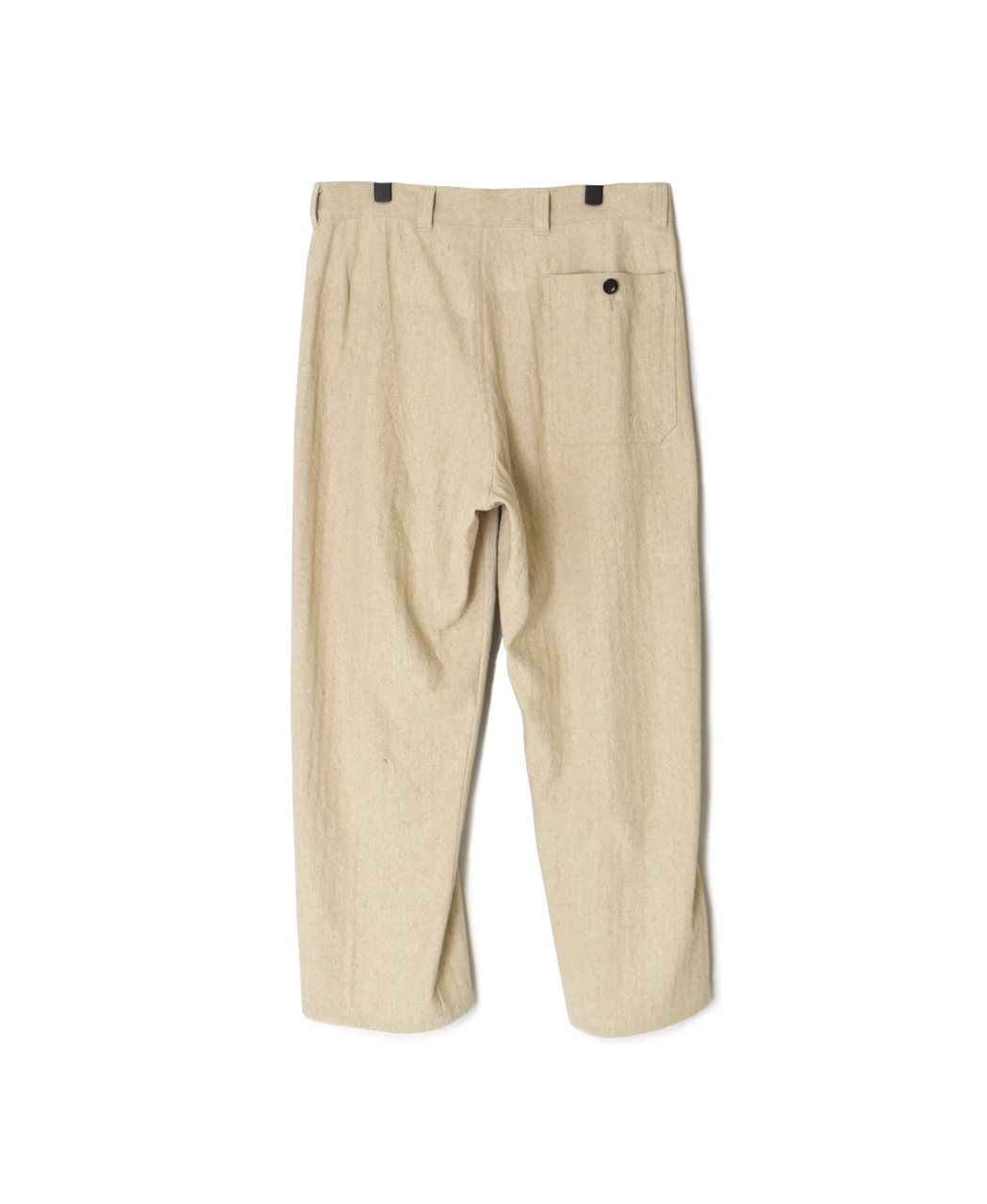 ●GNAM2612(パンツ) COTTON/LINEN HERRINGBONE ONE-TUCK PANTS