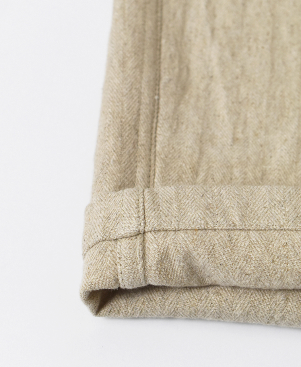 ●GNAM2612(パンツ) COTTON/LINEN HERRINGBONE ONE-TUCK PANTS
