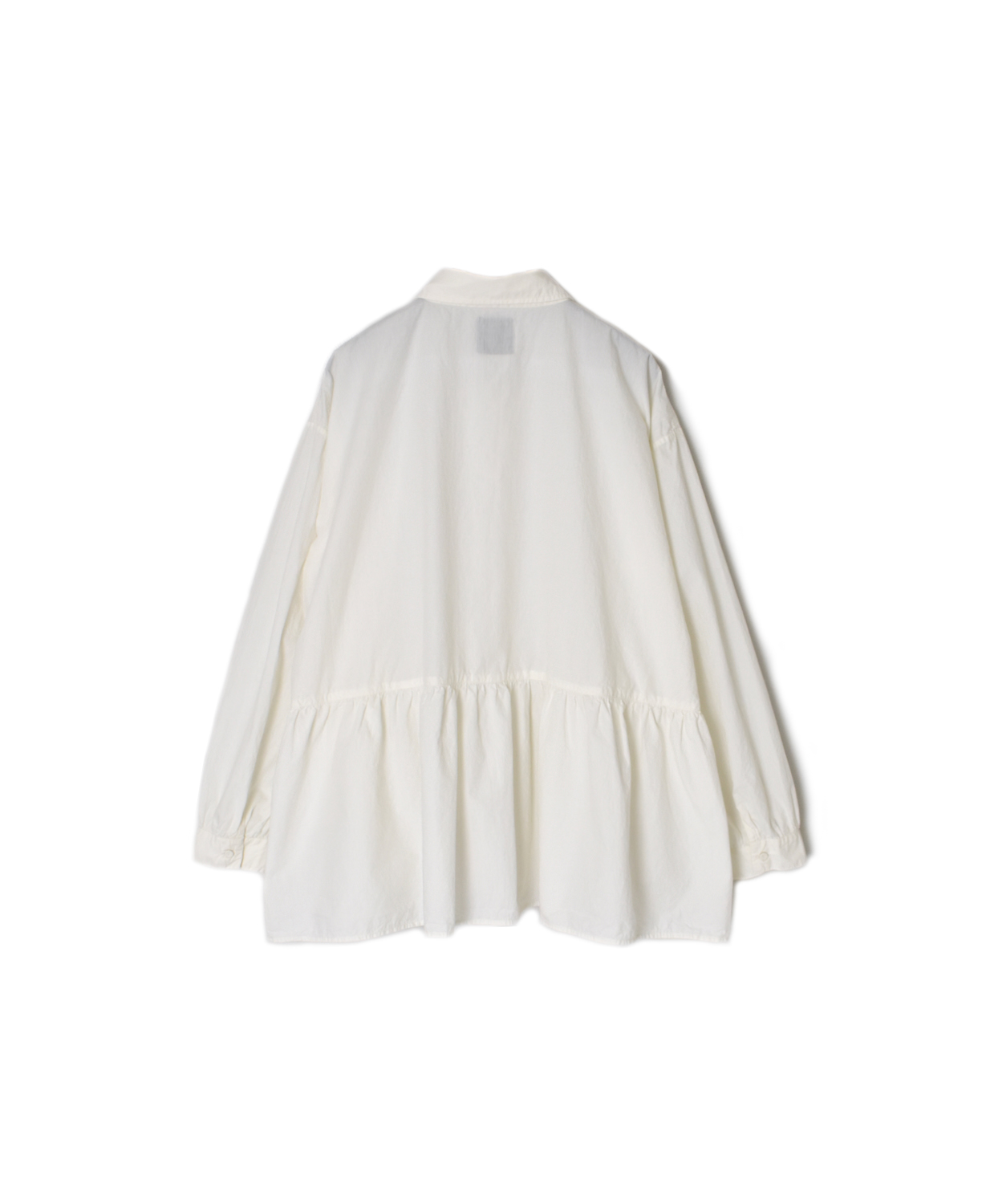 ●NMDS25911D(シャツ) 60s ORGANIC POPLIN PLAIN REGULAR COLLAR RAJASTHAN GATHERED SHIRT