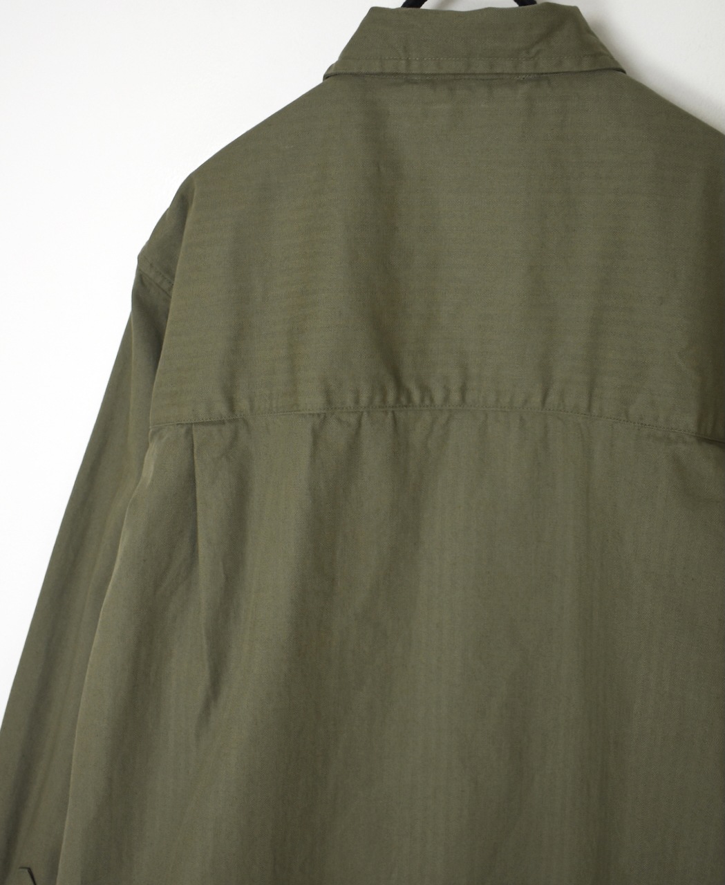 ●INHT2512CHW(シャツ) COTTON HERRINGBONE WASH ONE-UP COLLAR SHIRT