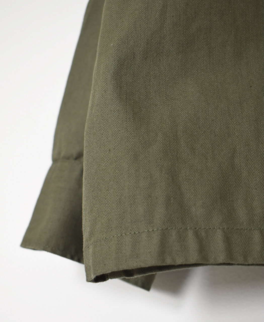 ●INHT2512CHW(シャツ) COTTON HERRINGBONE WASH ONE-UP COLLAR SHIRT