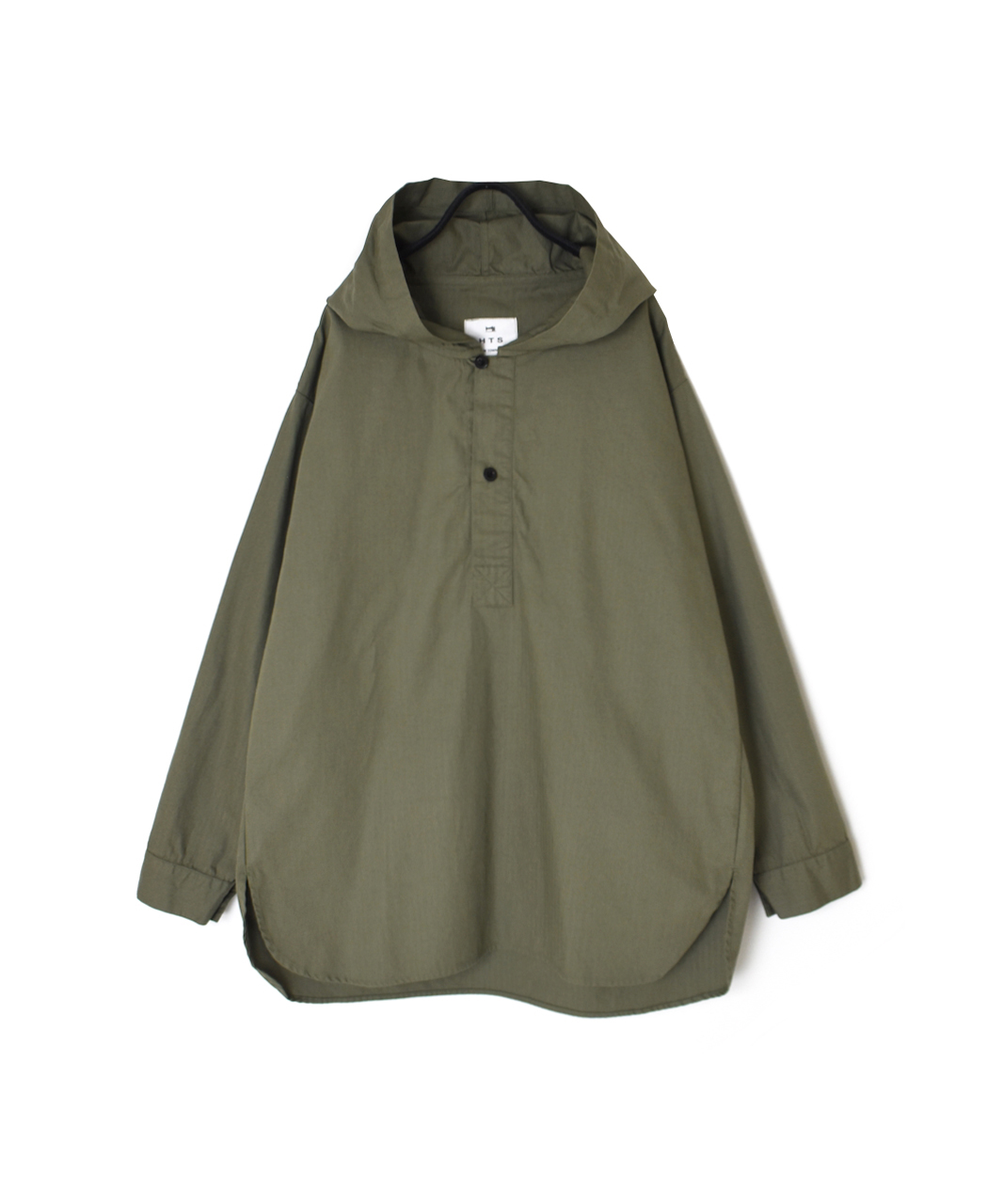 ●INHT2604CHW(シャツ) COTTON HERRINGBONE WASH HOODED PULLOVER SHIRT