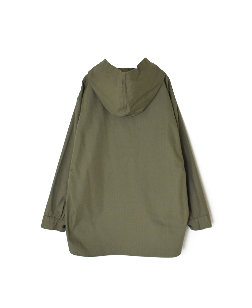 ●INHT2604CHW(シャツ) COTTON HERRINGBONE WASH HOODED PULLOVER SHIRT