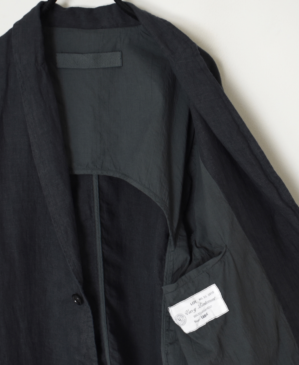 NVL2301LD (ジャケット) 50'S LINEN PLAIN (OVERDYE)  SIDE VENTS TAILORED JACKET