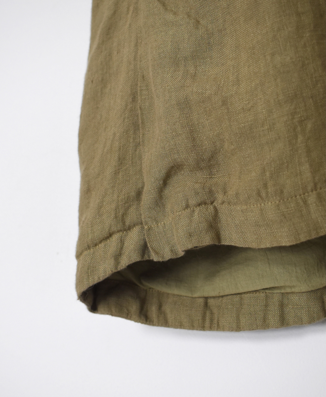 NVL2401LD (ベスト) 50'S LINEN PLAIN (OVERDYE) NO COLLAR VEST