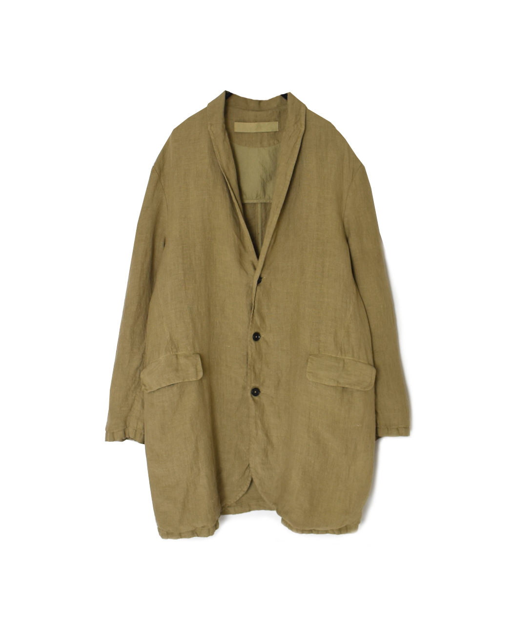 NVL2601LD (ジャケット) 50'S LINEN PLAIN (OVERDYE) TAILORED LONG JACKET
