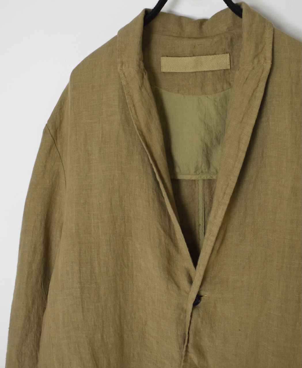 NVL2601LD (ジャケット) 50'S LINEN PLAIN (OVERDYE) TAILORED LONG JACKET