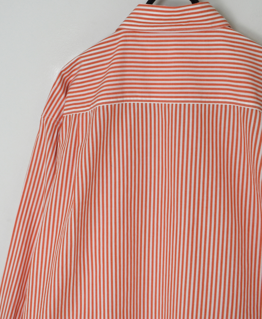 NVL2612(シャツ) POPLIN STRIPE REGULAR COLLAR L/SL SHIRT