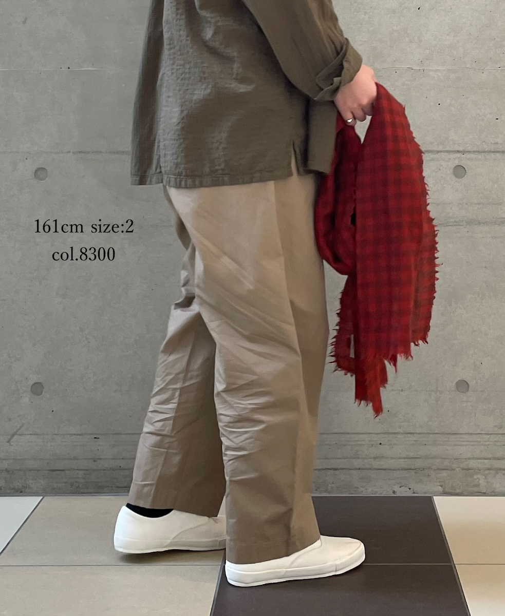 ●GNMDS2501CW(パンツ) COTTON DYED WEATHER 2TUCK TAPERED EASY PANTS