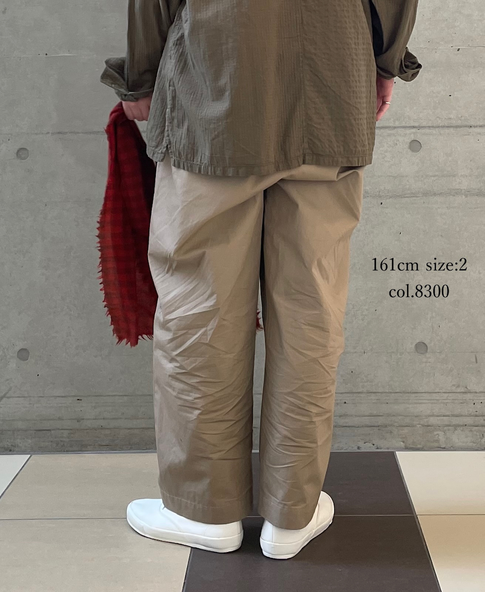 ●GNMDS2501CW(パンツ) COTTON DYED WEATHER 2TUCK TAPERED EASY PANTS