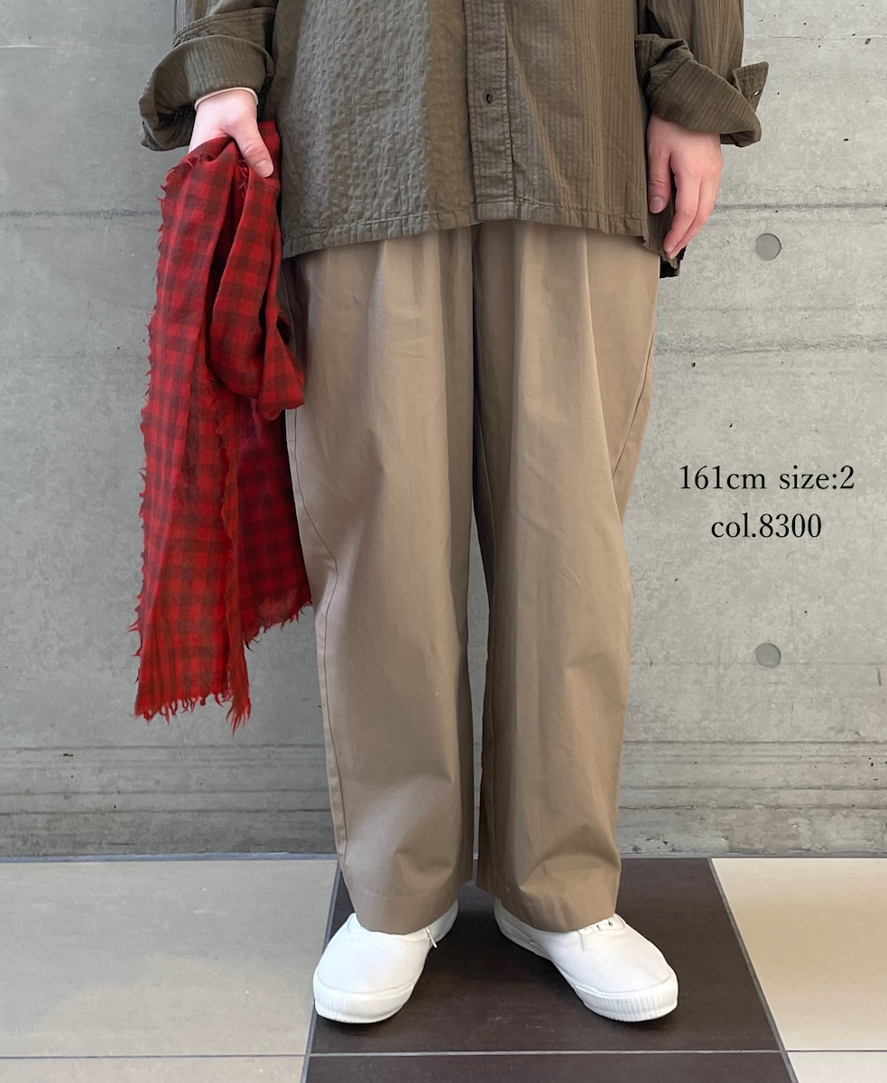 ●GNMDS2501CW(パンツ) COTTON DYED WEATHER 2TUCK TAPERED EASY PANTS