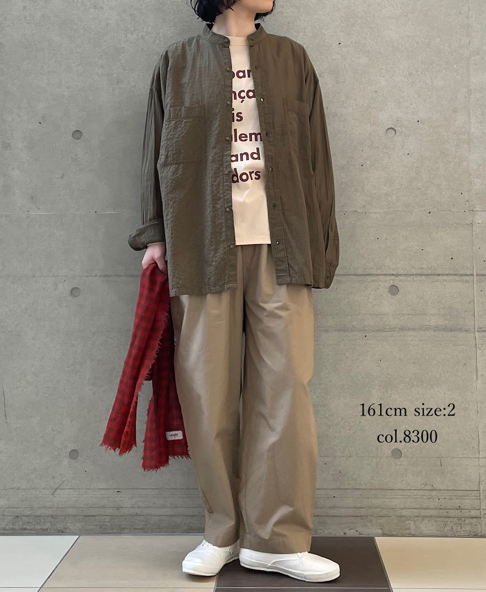 ●GNMDS2501CW(パンツ) COTTON DYED WEATHER 2TUCK TAPERED EASY PANTS
