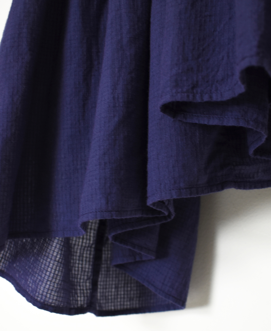 NMDS26231D(シャツ) 80s ORGANIC MICRO CHECK OVERDYE MINI PINTUCK PULLOVER