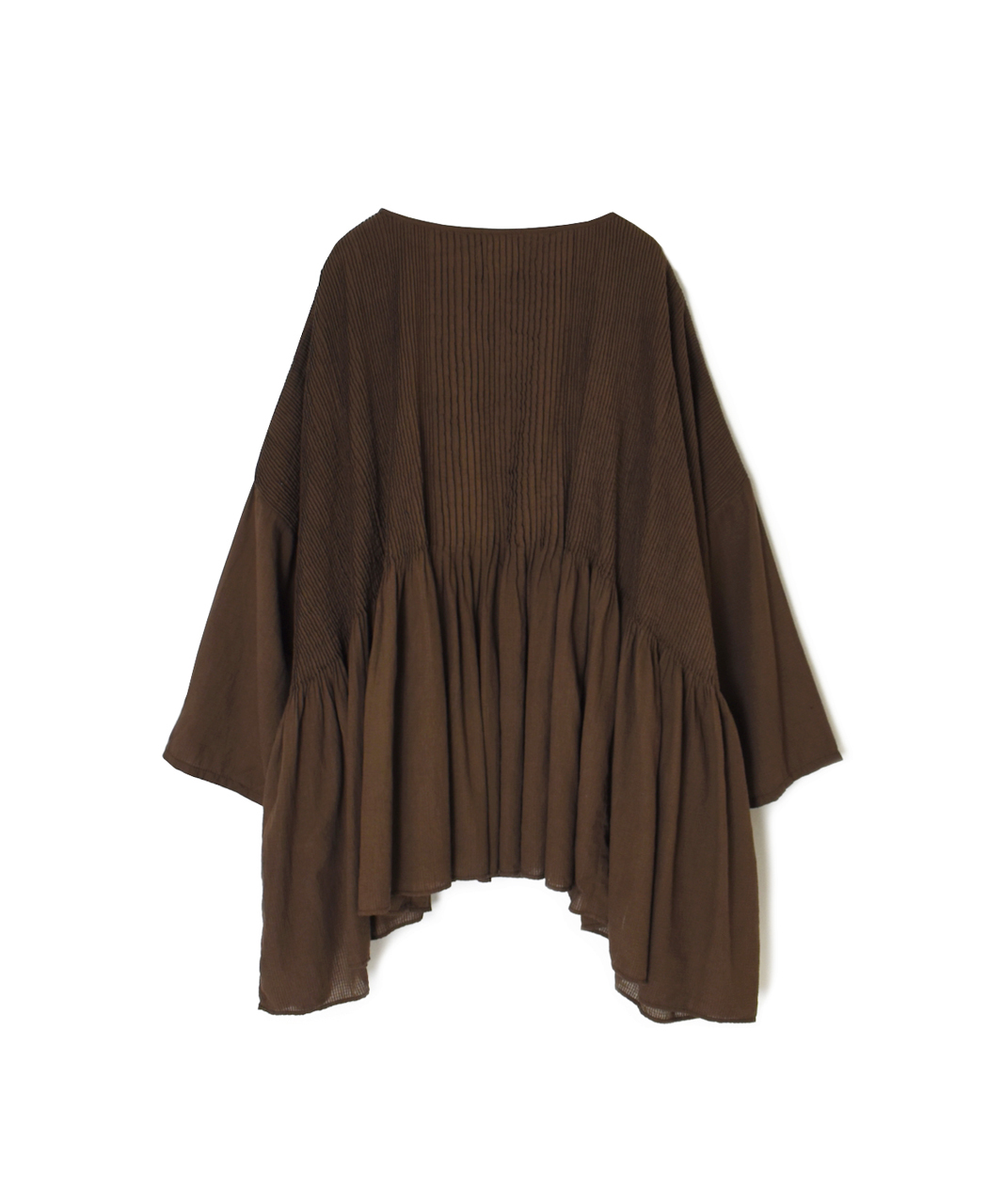 NMDS26231D(シャツ) 80s ORGANIC MICRO CHECK OVERDYE MINI PINTUCK PULLOVER