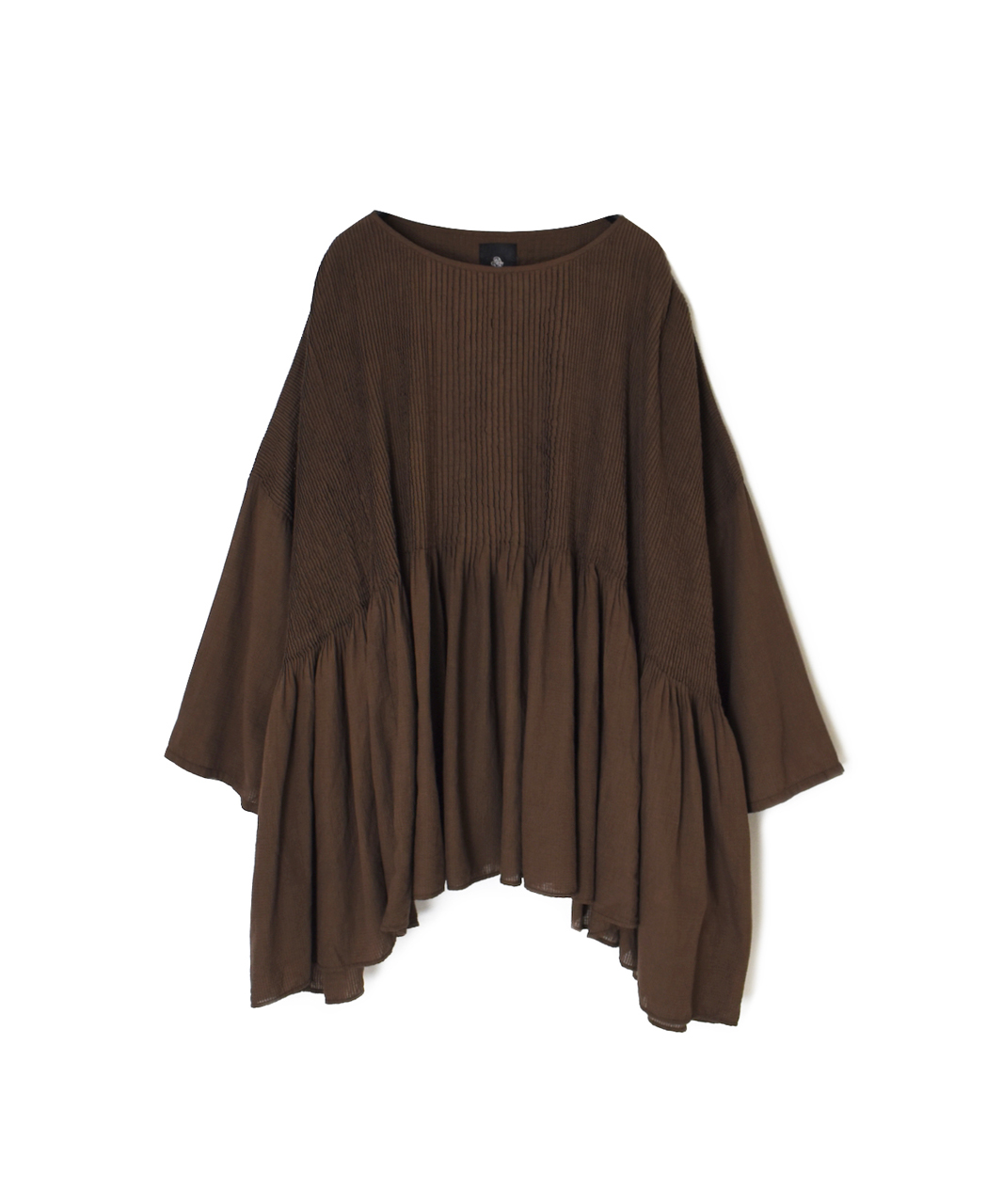 NMDS26231D(シャツ) 80s ORGANIC MICRO CHECK OVERDYE MINI PINTUCK PULLOVER