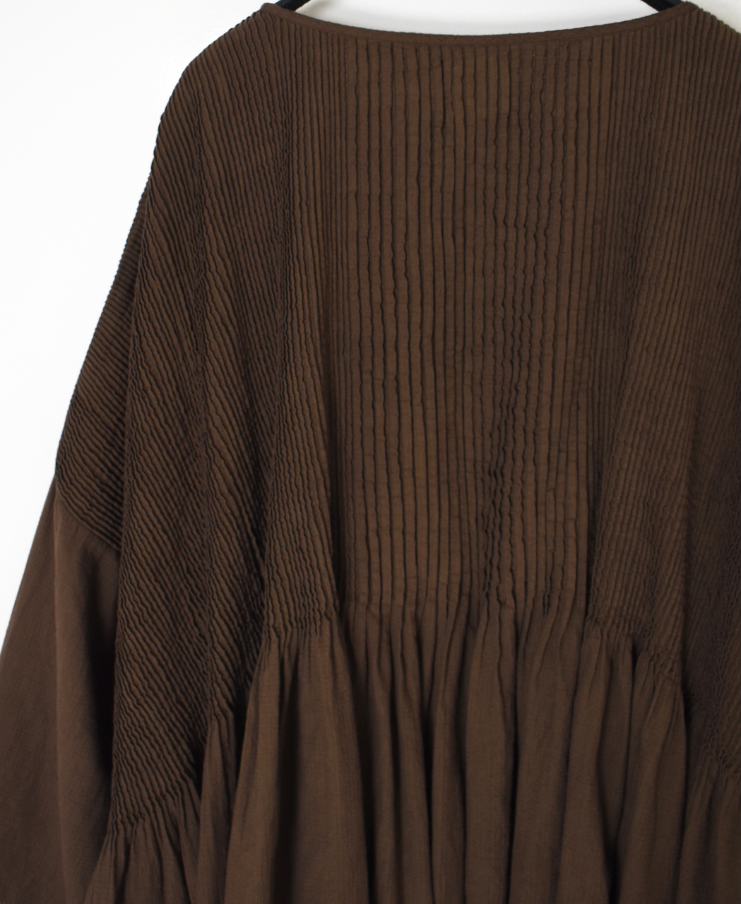 NMDS26231D(シャツ) 80s ORGANIC MICRO CHECK OVERDYE MINI PINTUCK PULLOVER