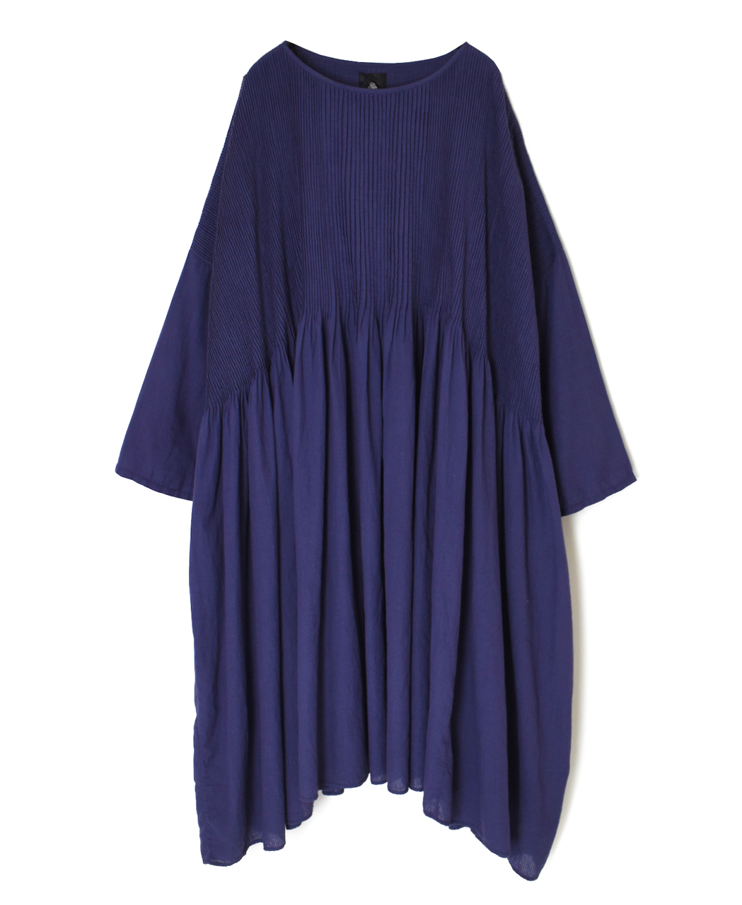 NMDS26232D(ワンピース) 80s ORGANIC MICRO CHECK OVERDYE MINI PINTUCK PULLOVER DRESS