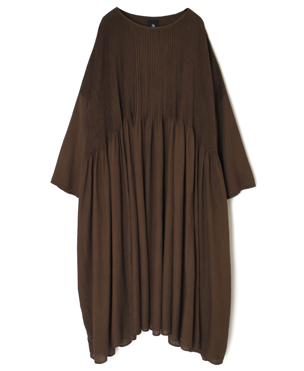 NMDS26232D(ワンピース) 80s ORGANIC MICRO CHECK OVERDYE MINI PINTUCK PULLOVER DRESS