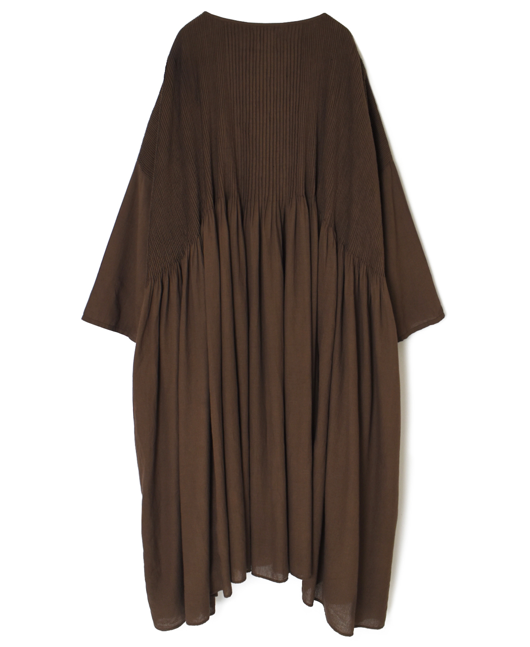 NMDS26232D(ワンピース) 80s ORGANIC MICRO CHECK OVERDYE MINI PINTUCK PULLOVER DRESS