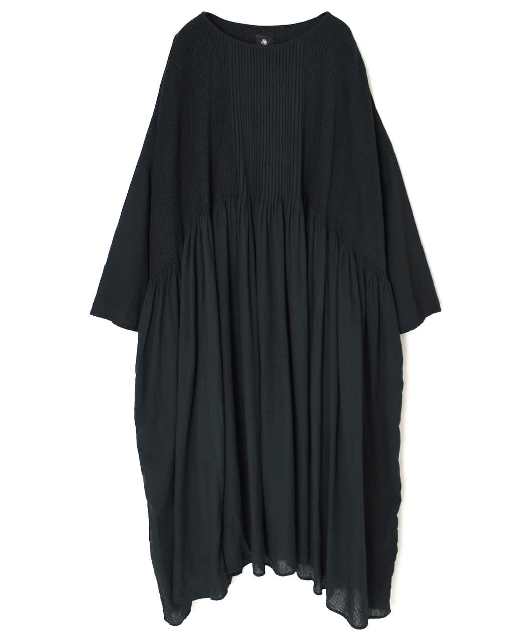 NMDS26232D(ワンピース) 80s ORGANIC MICRO CHECK OVERDYE MINI PINTUCK PULLOVER DRESS