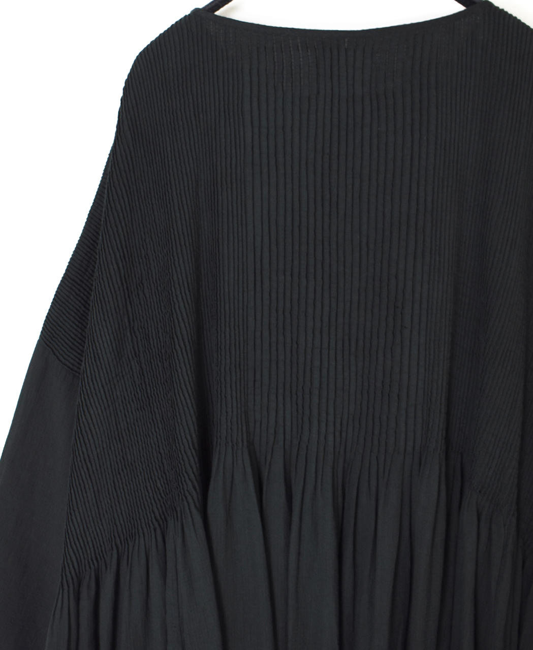 NMDS26232D(ワンピース) 80s ORGANIC MICRO CHECK OVERDYE MINI PINTUCK PULLOVER DRESS