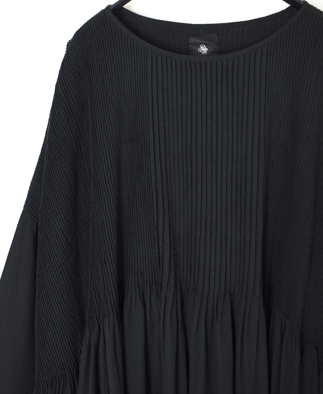 NMDS26232D(ワンピース) 80s ORGANIC MICRO CHECK OVERDYE MINI PINTUCK PULLOVER DRESS