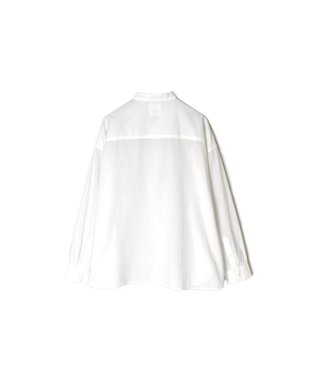 NMDS26221(シャツ) 60s ORGANIC CAMBRIC BANDED COLLAR EMB SHIRT