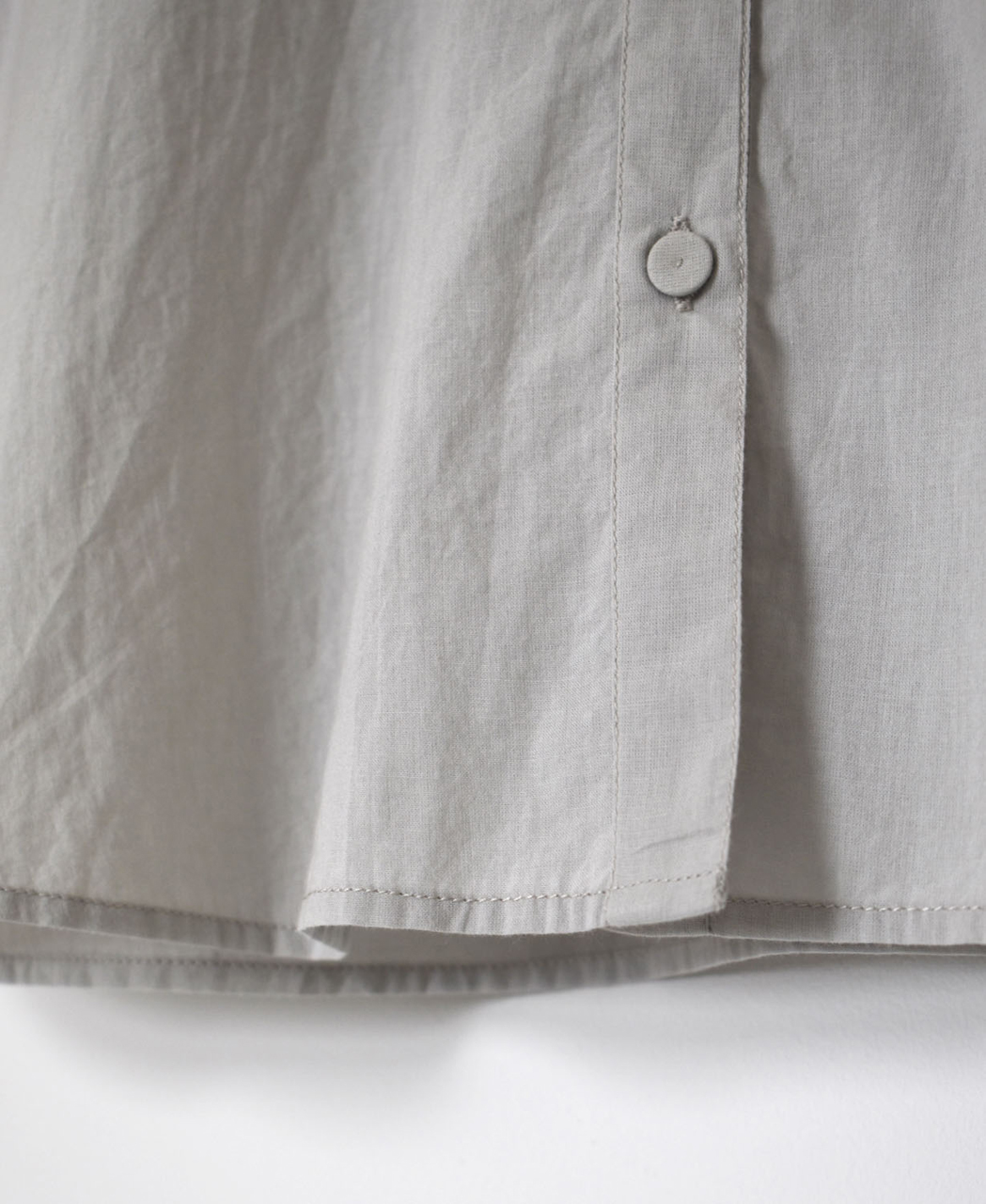 NMDS26221(シャツ) 60s ORGANIC CAMBRIC BANDED COLLAR EMB SHIRT