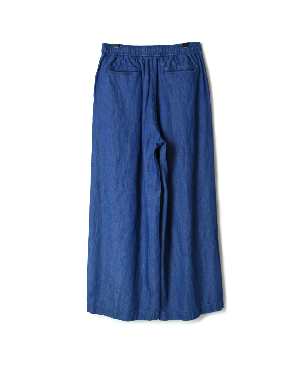 GNMDS2102CL (パンツ) 5.1oz WASHED COTTON/LINEN DENIM EASY WIDE PANTS