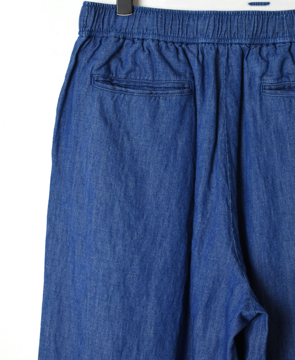 GNMDS2102CL (パンツ) 5.1oz WASHED COTTON/LINEN DENIM EASY WIDE PANTS