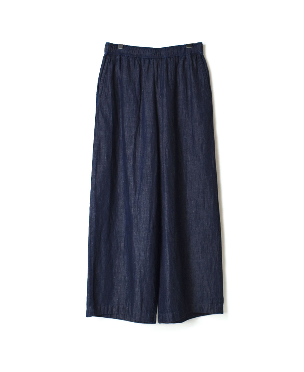 GNMDS2102CL (パンツ) 5.1oz WASHED COTTON/LINEN DENIM EASY WIDE PANTS