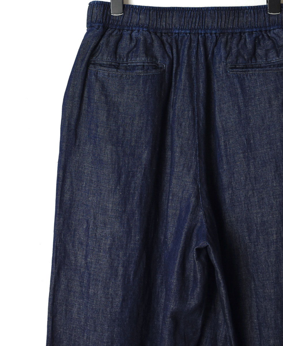 GNMDS2102CL (パンツ) 5.1oz WASHED COTTON/LINEN DENIM EASY WIDE PANTS
